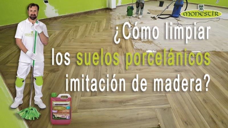 Cómo limpiar suelo porcelánico imitación madera